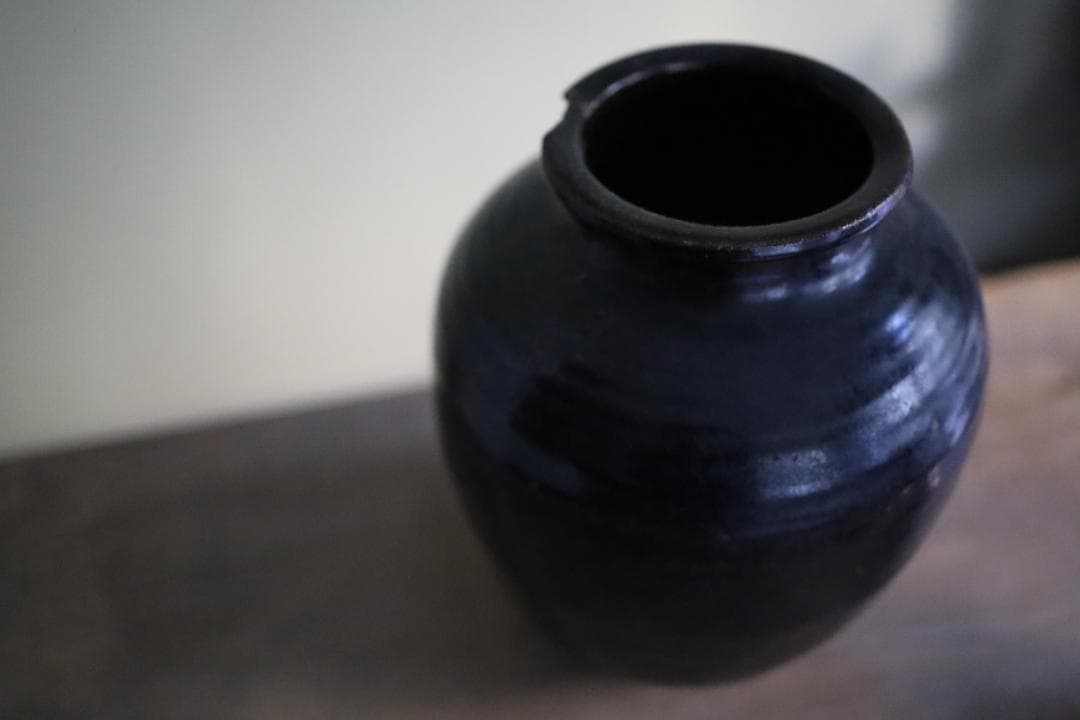 Japanese Vintage Vase AD1800~ 江戸後期_花器_貫入