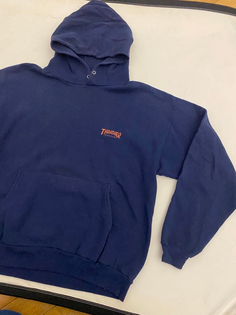 90年代 HENES タグ スラッシャー フーディー スウェット パーカー90s