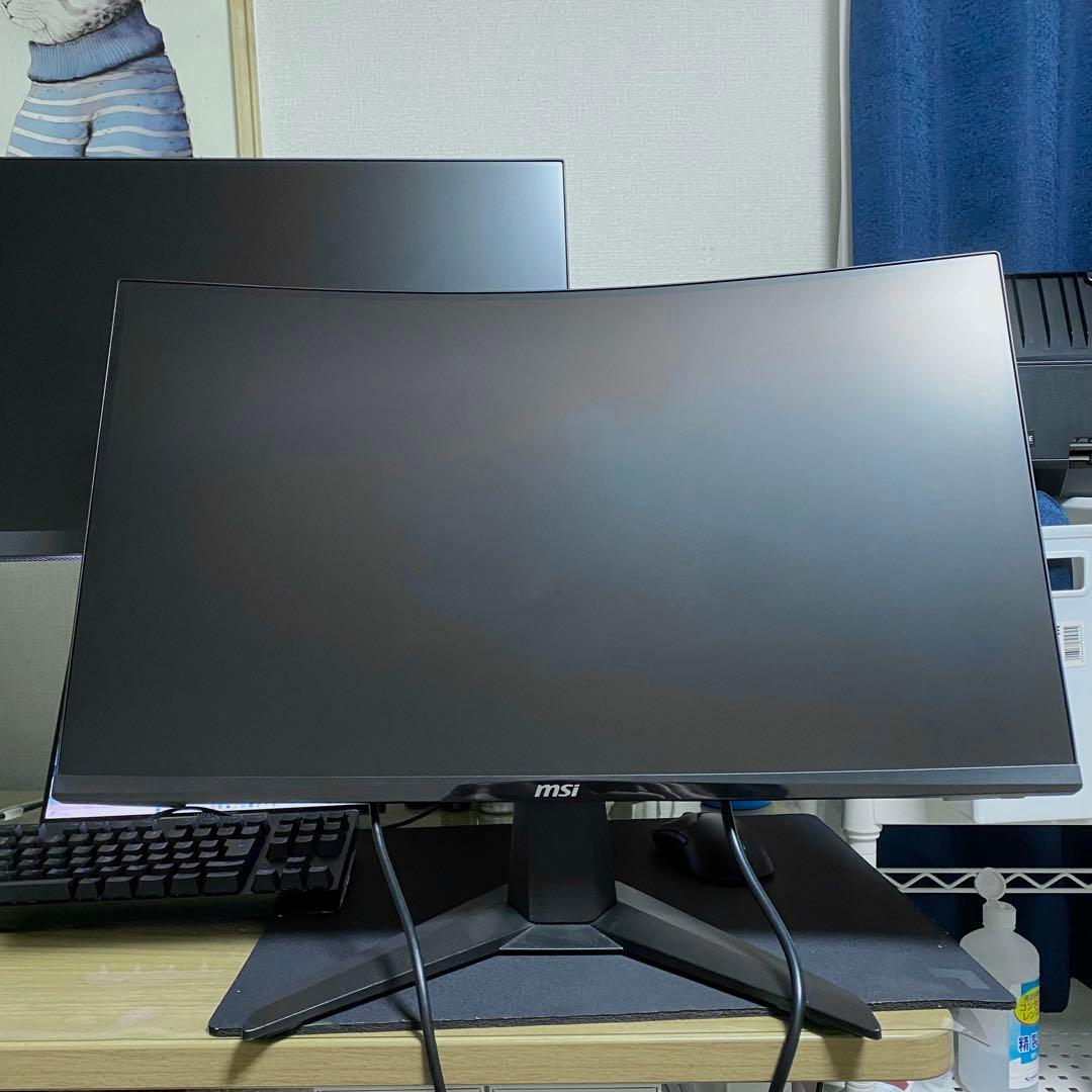 MSI 27インチ 曲面ゲーミングモニター MAG 27C6F 美品 2024年