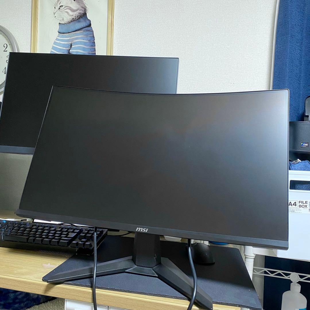 MSI 27インチ 曲面ゲーミングモニター MAG 27C6F 美品 2024年