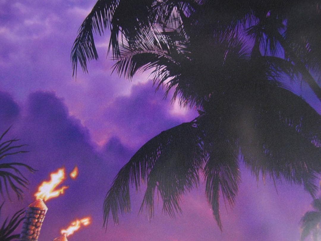 クリスチャン・ラッセン、【マウイ　ラブ】、希少な額装用画集より、新品額装付