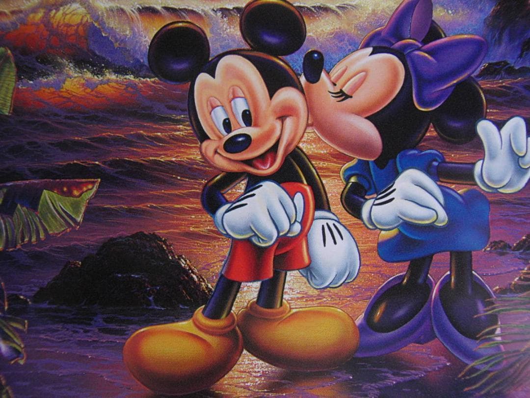 クリスチャン・ラッセン、【マウイ　ラブ】、希少な額装用画集より、新品額装付