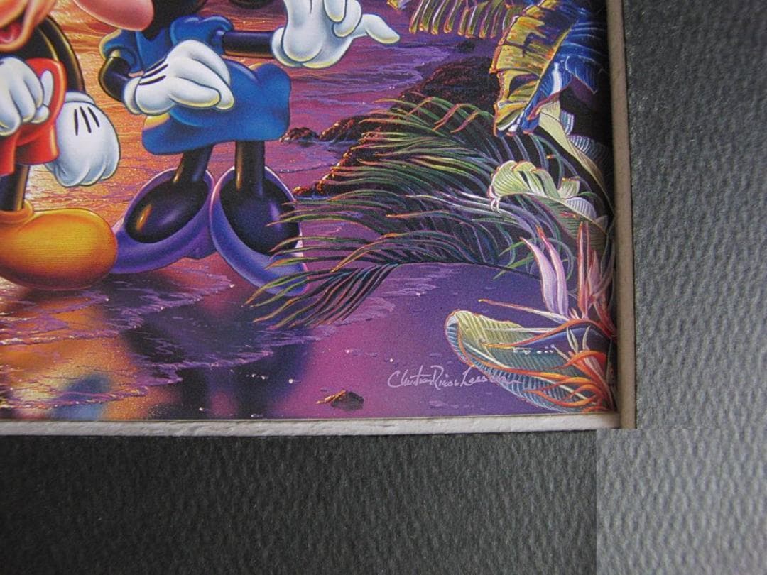 クリスチャン・ラッセン、【マウイ　ラブ】、希少な額装用画集より、新品額装付