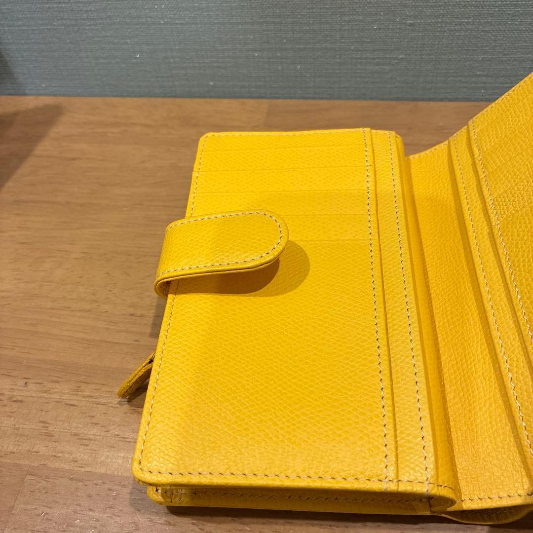 キタムラ/レザー二つ折り財布/新品同様