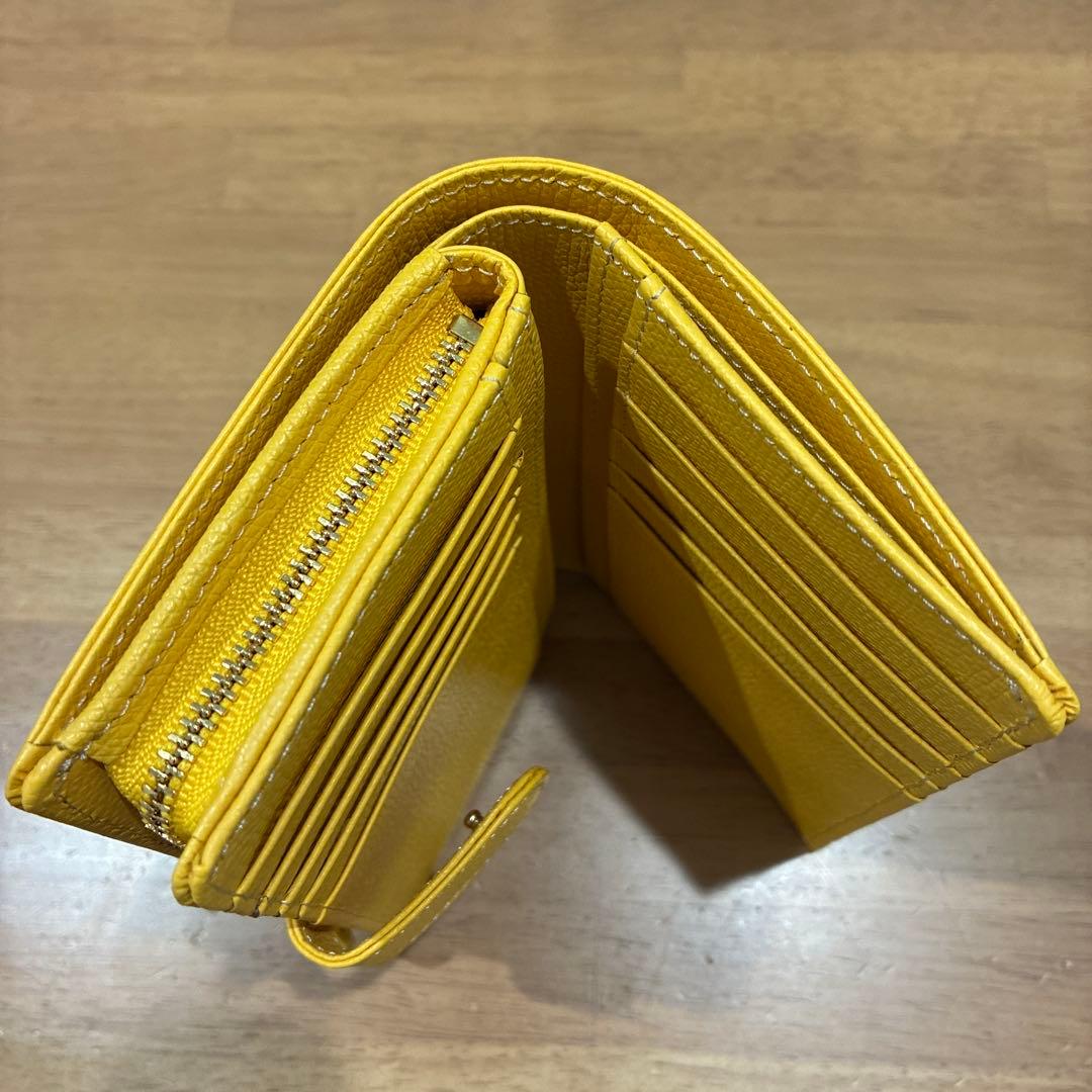 キタムラ/レザー二つ折り財布/新品同様