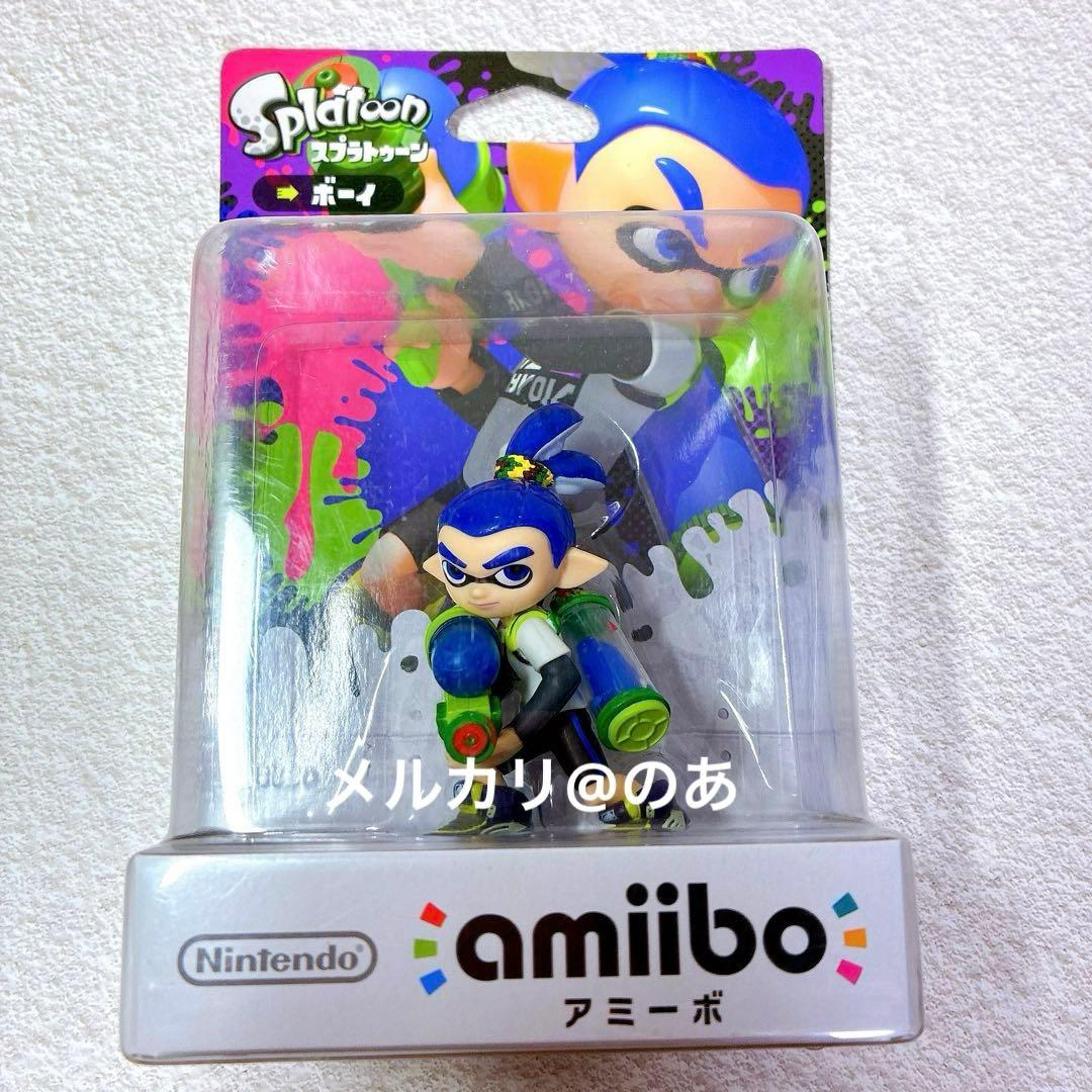 未開封 アミーボ スプラトゥーン ガール グリーン ボーイ　イカ amiibo