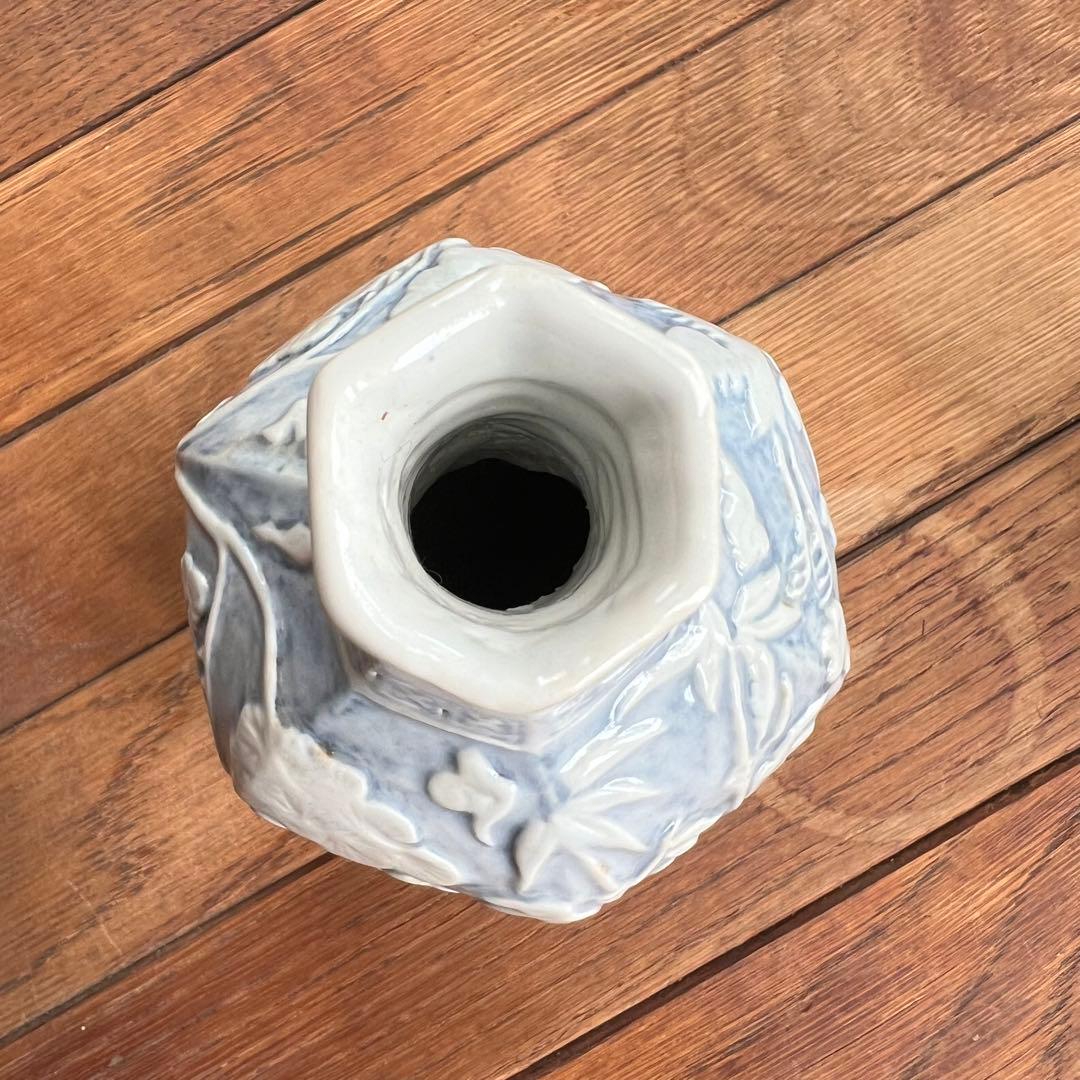 李朝 鹿 鶴 兎 亀 竹 梅 分院 朝鮮 骨董品 花瓶 壺 陶器 染付 染め付け