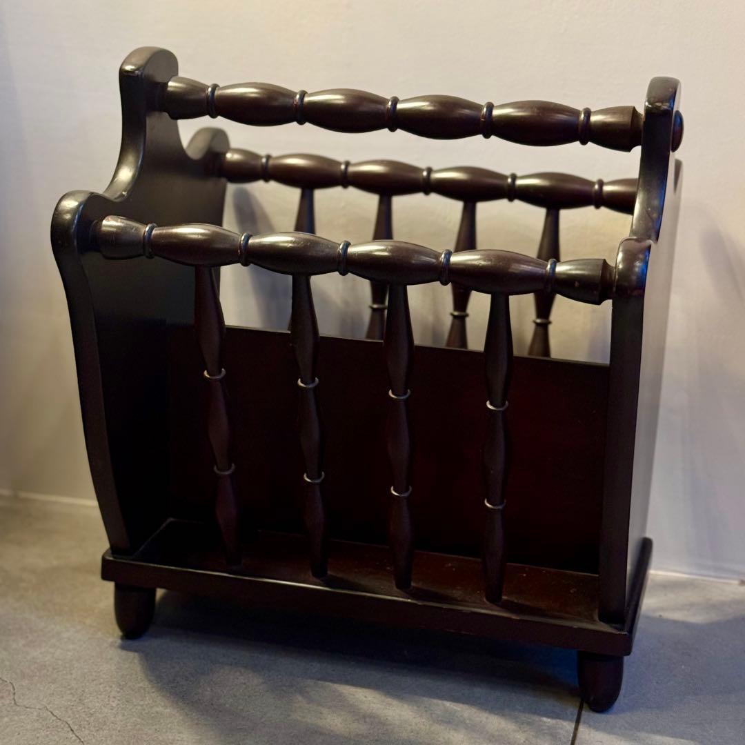 飛騨産業 キツツキ 木製雑誌ラック 50’s ヴィンテージ