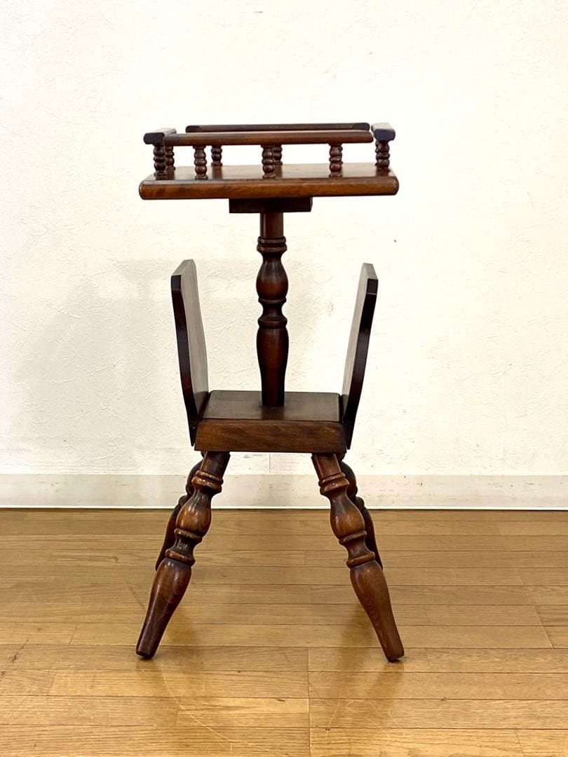 アンティーク キツツキ 飛騨産業 サイドテーブル 飾り棚 花台 インテリア