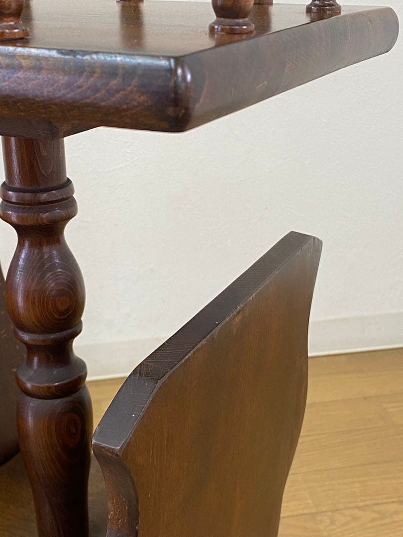 アンティーク キツツキ 飛騨産業 サイドテーブル 飾り棚 花台 インテリア