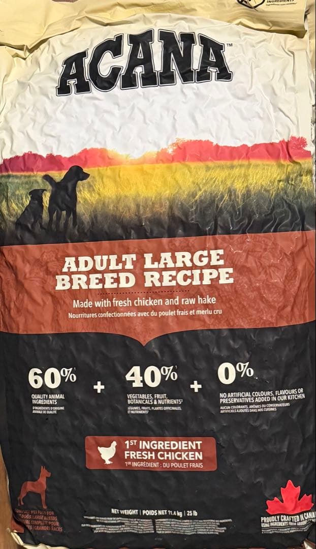 ドッグフード ACANA ADULT LARGE BREED RECIPE 11.4kg