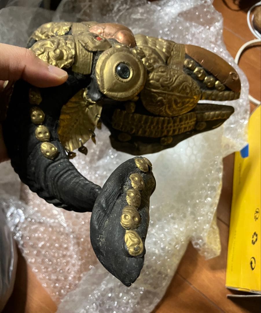 山羊　チベタンスカル　モンクスカル　チベット　法具　チベタンゴート　頭蓋骨