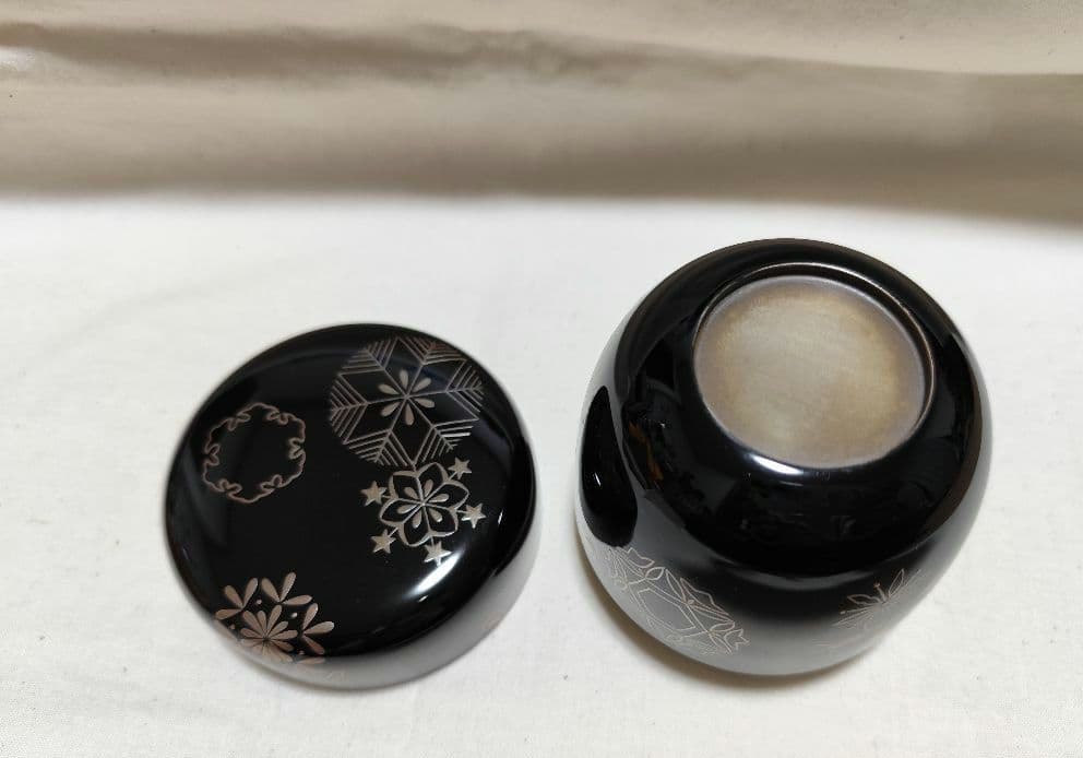 茶道具 大棗 雪輪