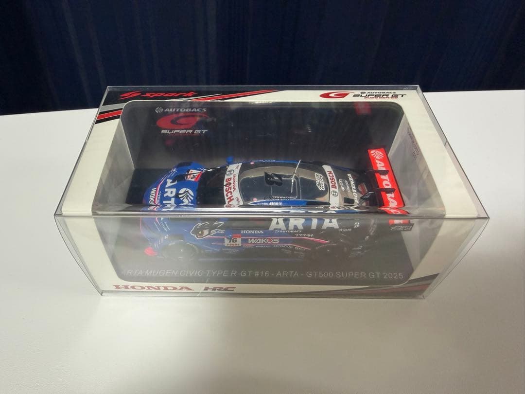 スパーク製ARTA 無限 シビックTYPE R-GT No.16 1/43モデル