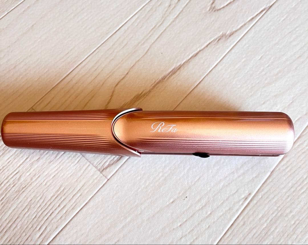 Refaリファビューテックフィンガーアイロン【ピンク】ポータブルヘアアイロン