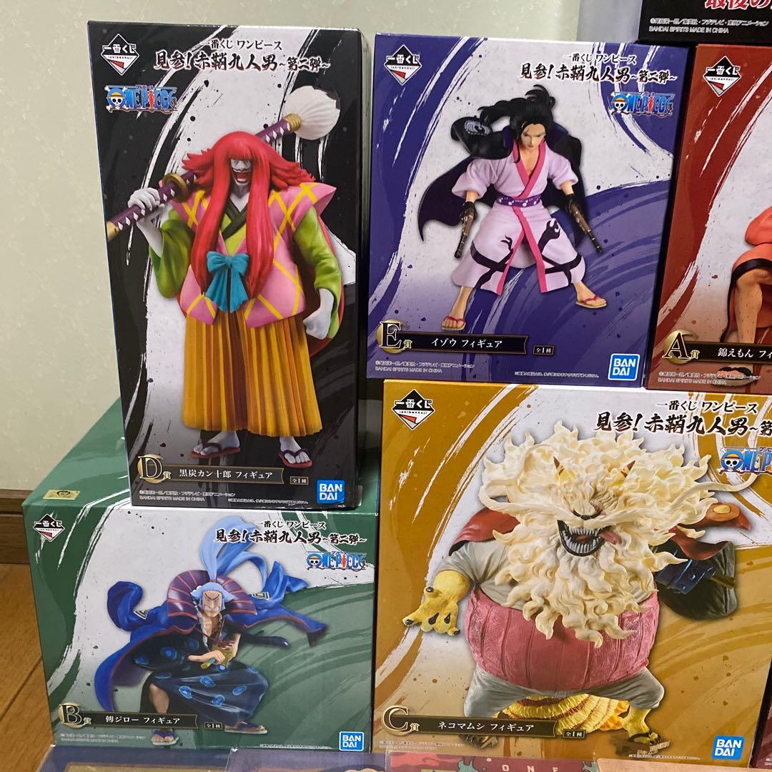 一番くじ ワンピース 見参赤鞘九人男　フィギュア　一弾　二弾　フルコンプリート