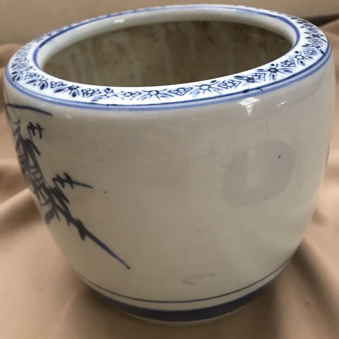 お値引き アンティーク 火鉢 竹 良縁 めだか鉢