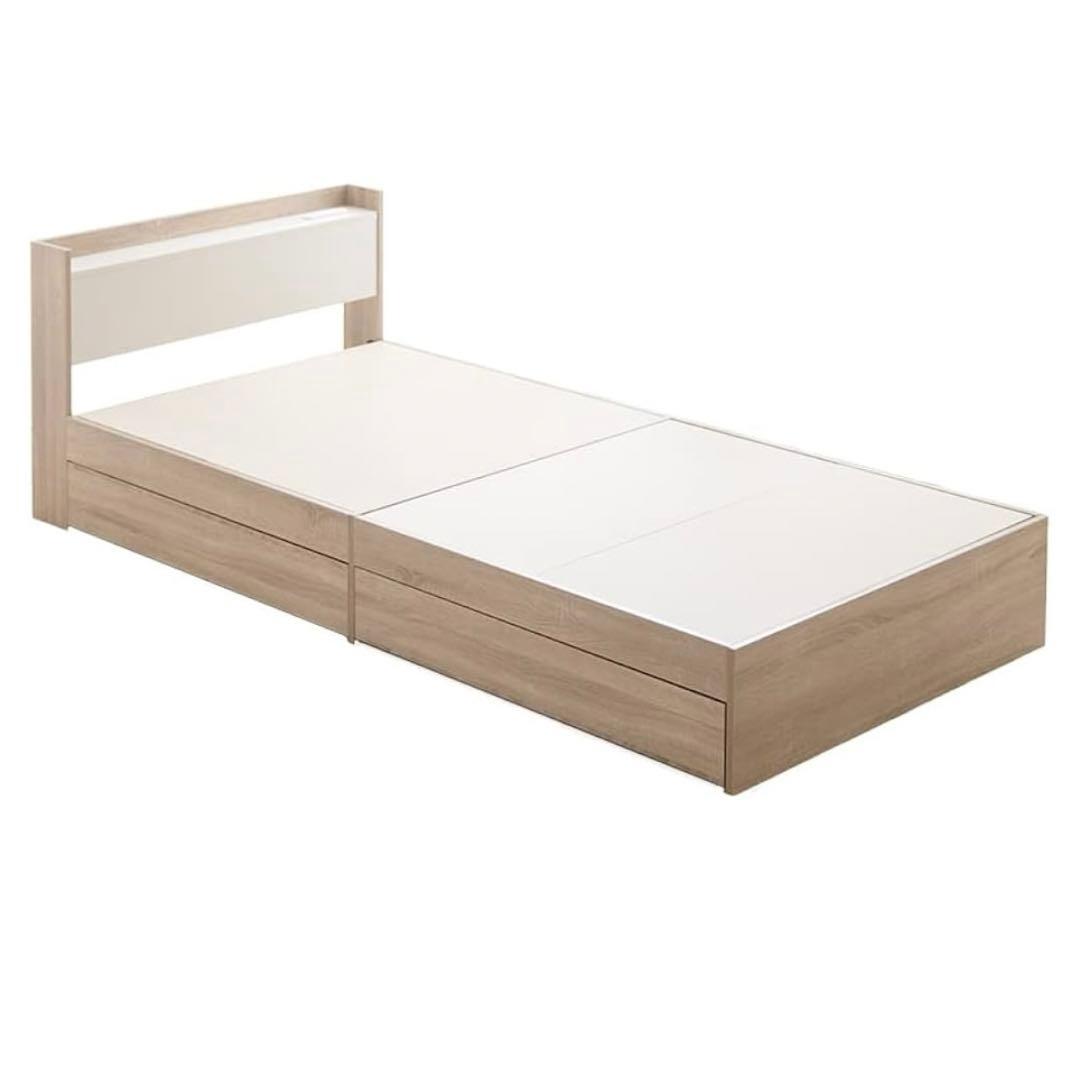 4/3まで　直接引き取り　収納シングルベッド