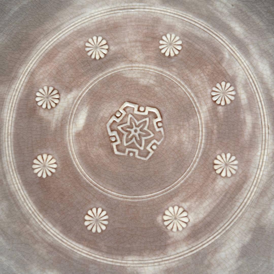 音羽窯 東哉 清水焼 花形 大皿 尺皿