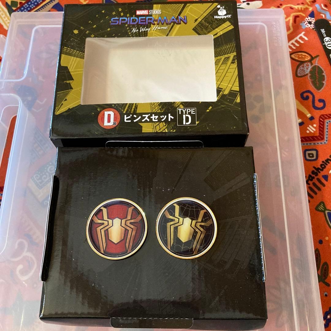 ピンズ　バッジ　2点　セット　スパイダーマン　新品未使用　パッケージ無し