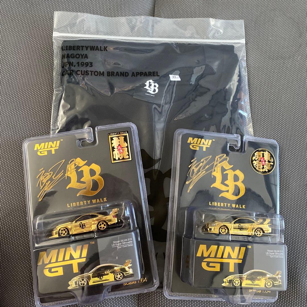 MINIGT LB Nissan S15 ゴールド TSHIRT XXL