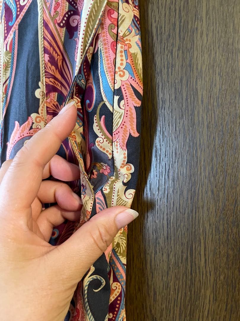 レア★マーガレットハウエル★ペイズリープリーツスカート Ⅲ L