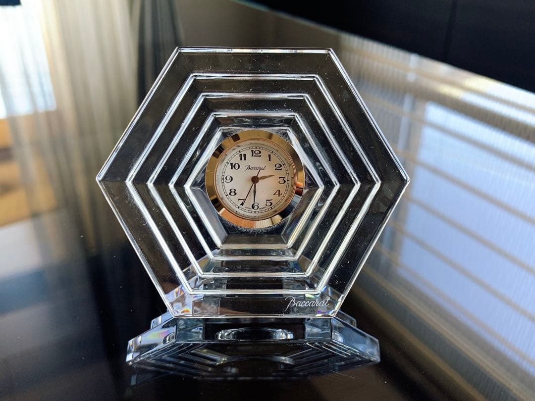 バカラ　Baccarat 時計　置き時計　オルセー 六角形