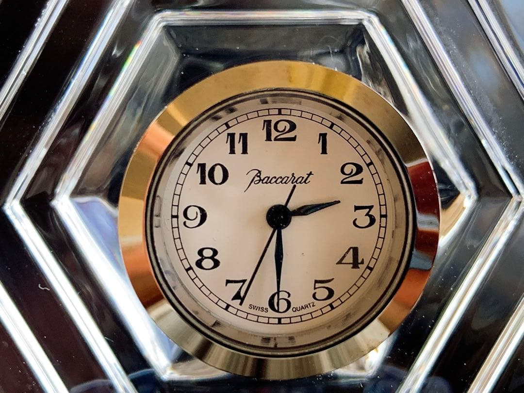 バカラ　Baccarat 時計　置き時計　オルセー 六角形