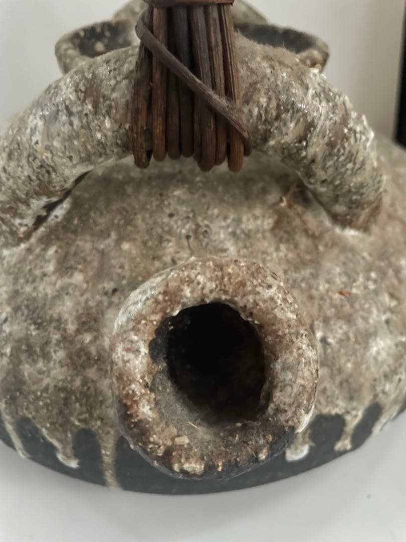 アンティーク　信楽焼の大型土瓶　直径25cm