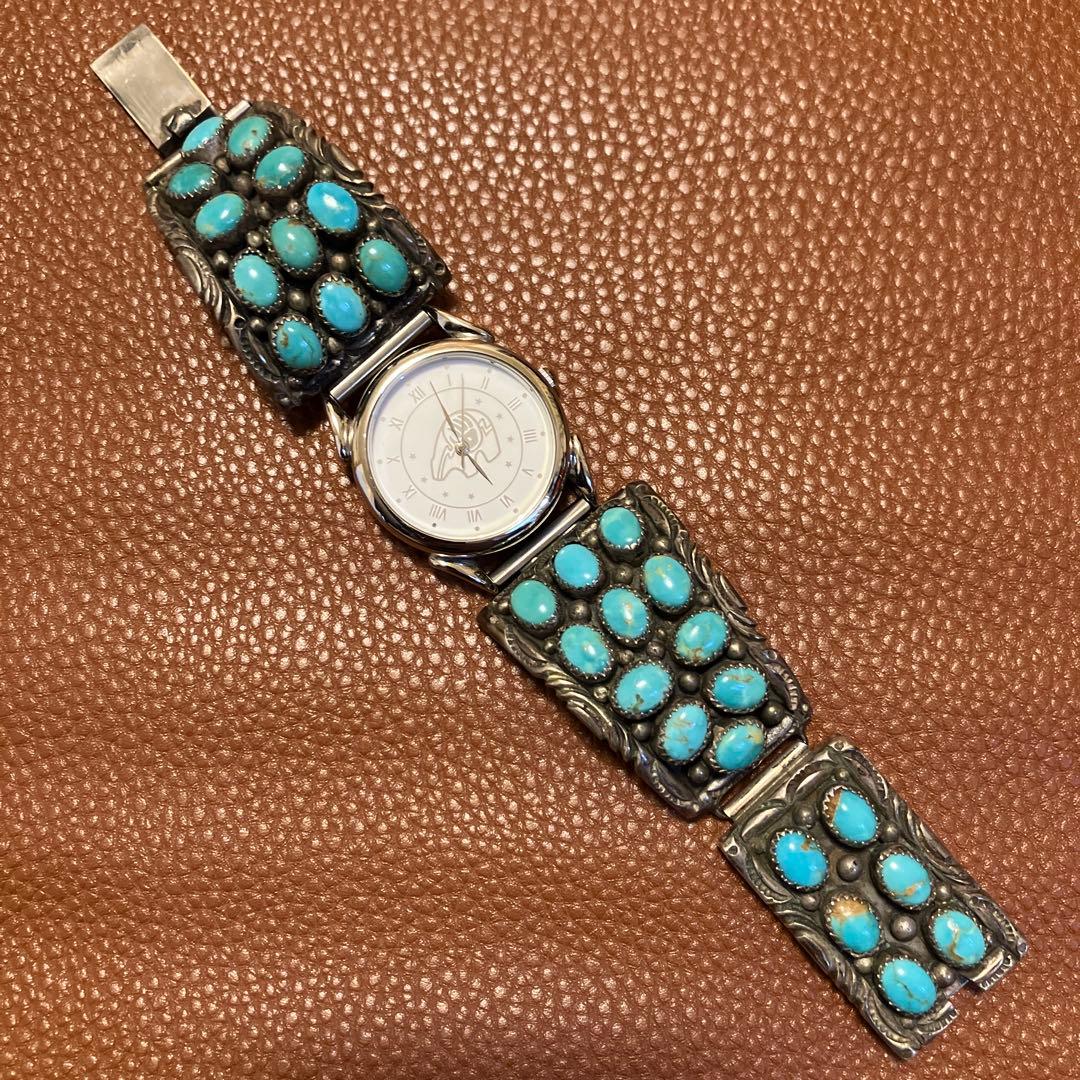 訳アリ。インディアンジュエリー　ナバホ族　ターコイズ　腕時計