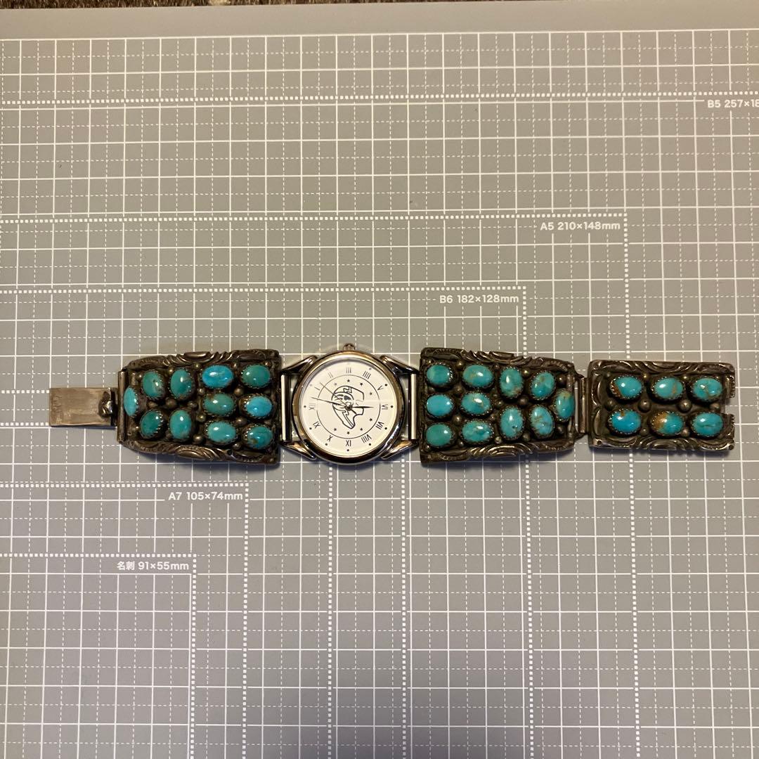 訳アリ。インディアンジュエリー　ナバホ族　ターコイズ　腕時計