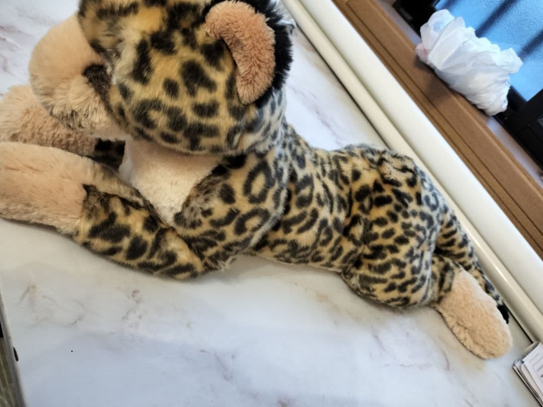 新品未使用【廃盤貴重】サンレモン　ひざひょう　ぬいぐるみ　ヒョウ　豹　正規品