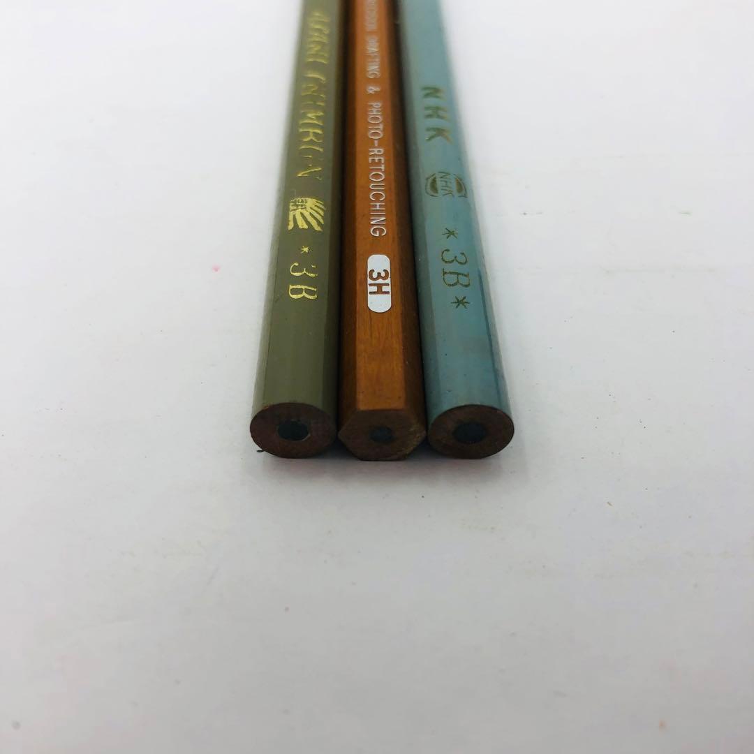 トンボ鉛筆 未使用 16本 3H NHK 3B HOMO 当時物　希少