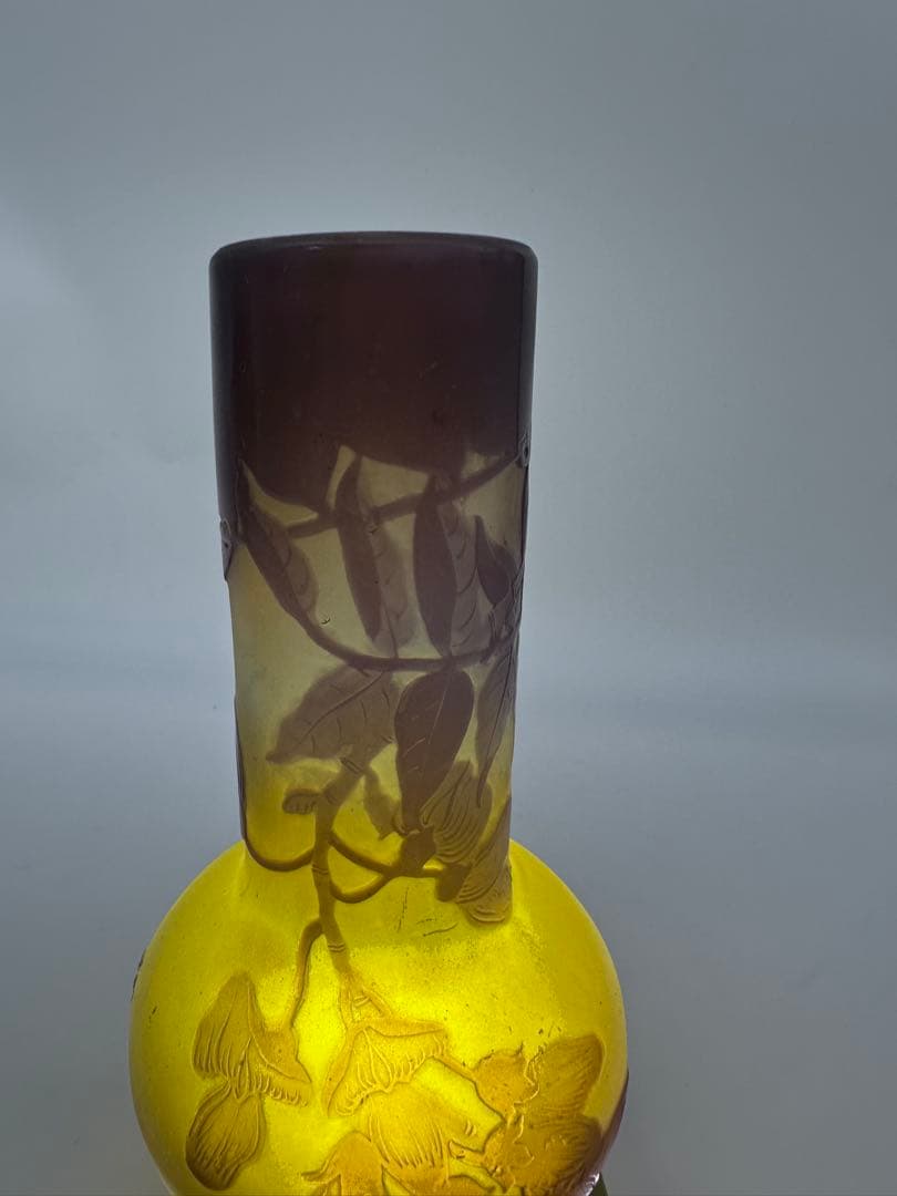 エミール ガレ Emile Galle 花瓶　ガラス工芸　アンティーク