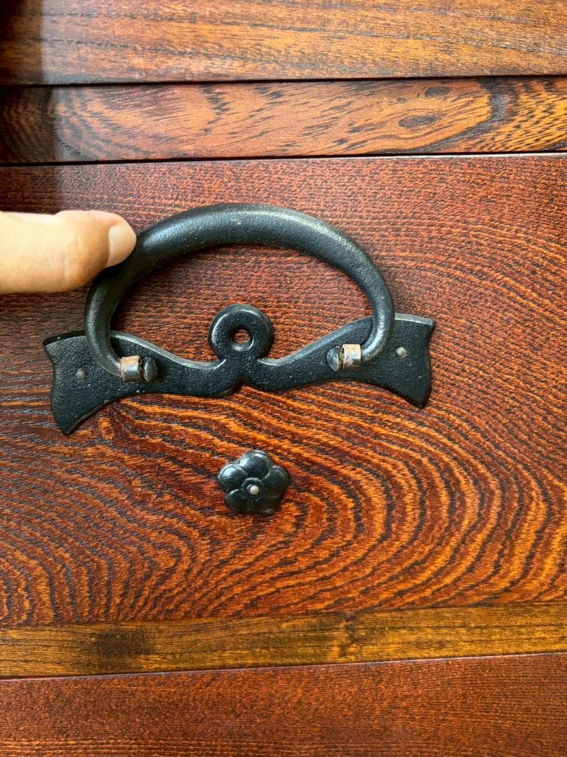 美品　岩谷堂箪笥　欅　4段チェスト　鍵付き