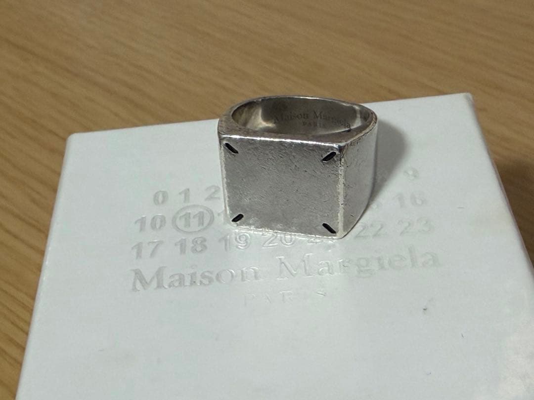 Maison Margiela 4ステッチシルバーリング メゾンマルジェラ