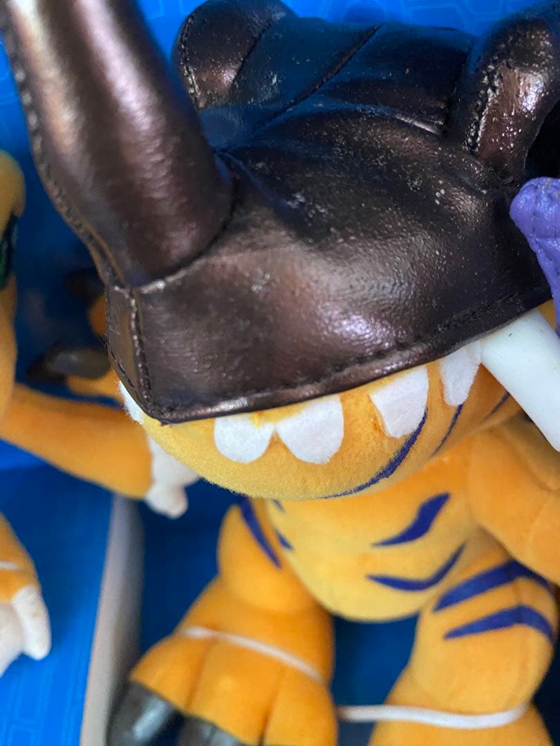 B品／絶版99未使用★デジモンアドベンチャーぬいモンDXアグモン進化セット