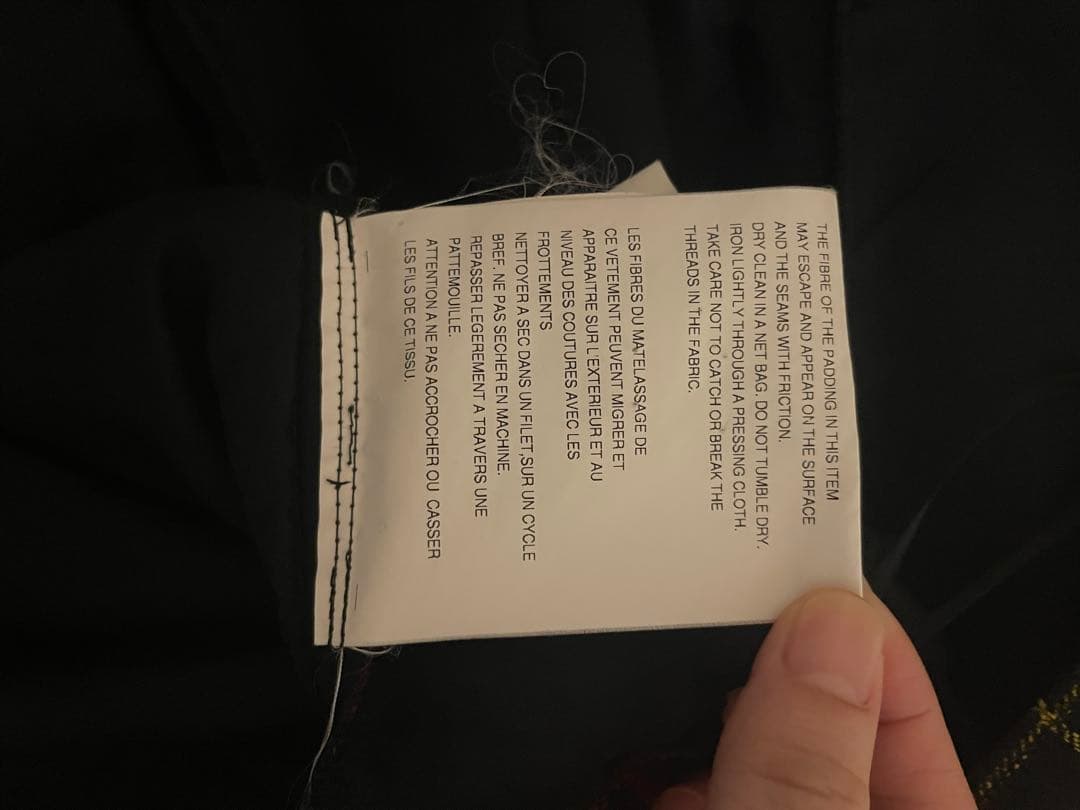 コムデギャルソン 中わた入り チェック プリーツスカート