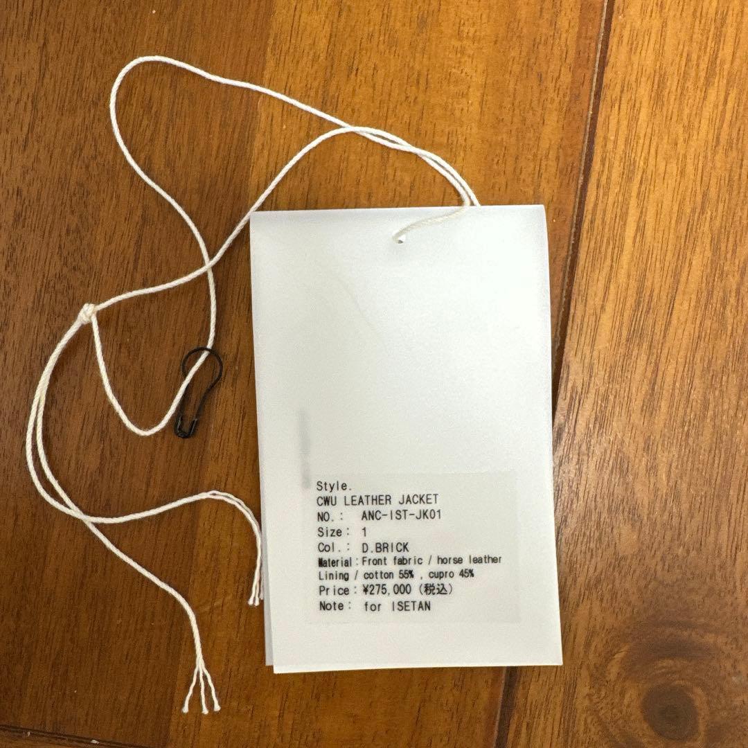 ANCELLM レザージャケット CWU LEATHER JACKET