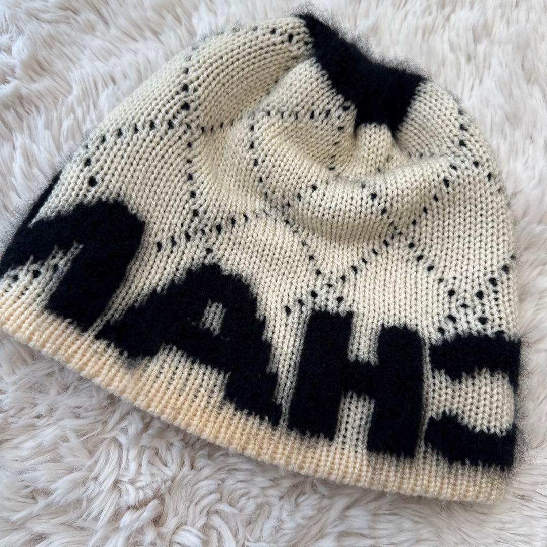 CHANEL ロゴニット帽 カシミヤ混合