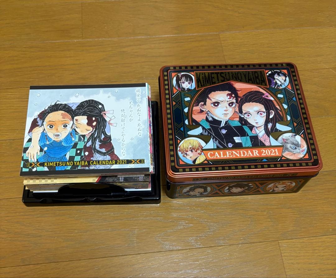 鬼滅の刃 特製缶入り日めくりカレンダー 2021