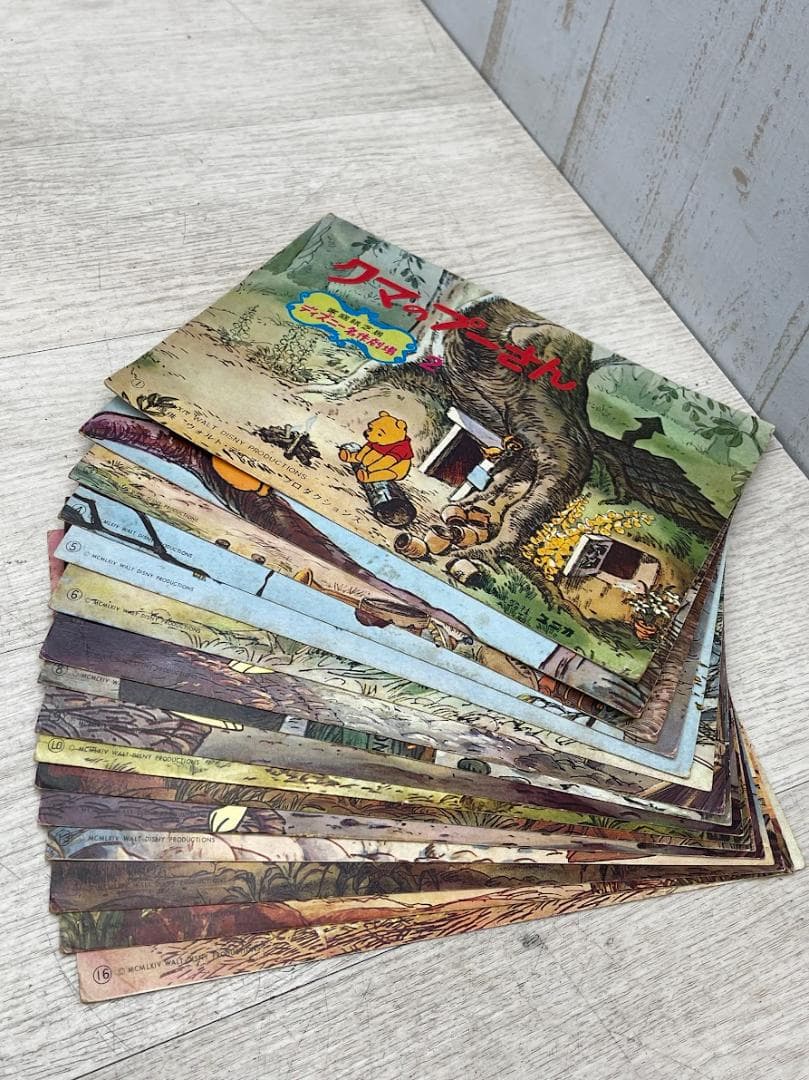 昭和レトロ エポック社 ファミリーカミシバイ TV型 ステージ くまのプーさん