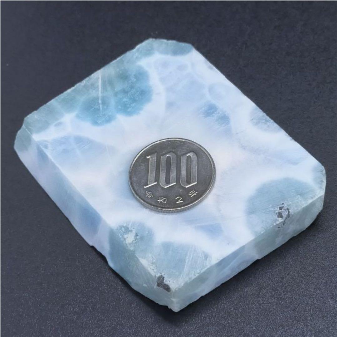 ラリマー原石のスライス④