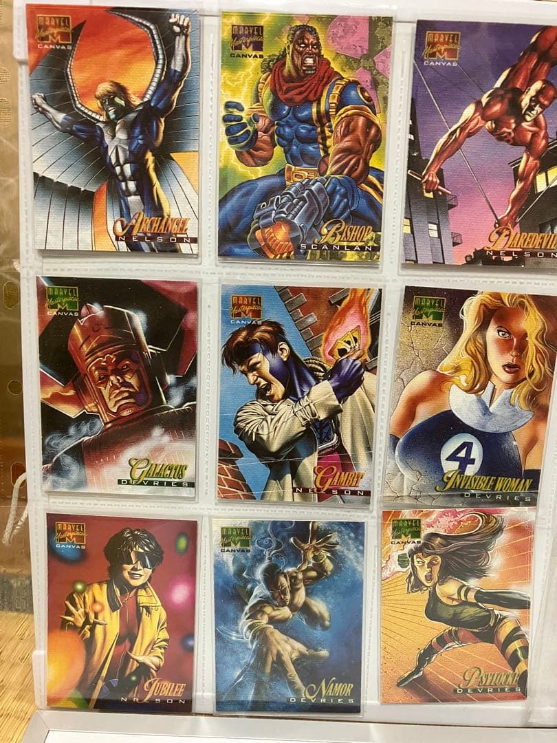 【マーベルマスターピース1995】キャンバスカード15種シルバーサーファーほか