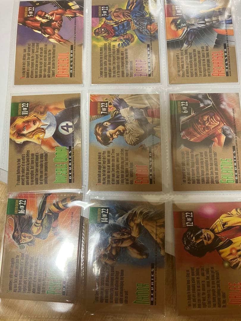 【マーベルマスターピース1995】キャンバスカード15種シルバーサーファーほか