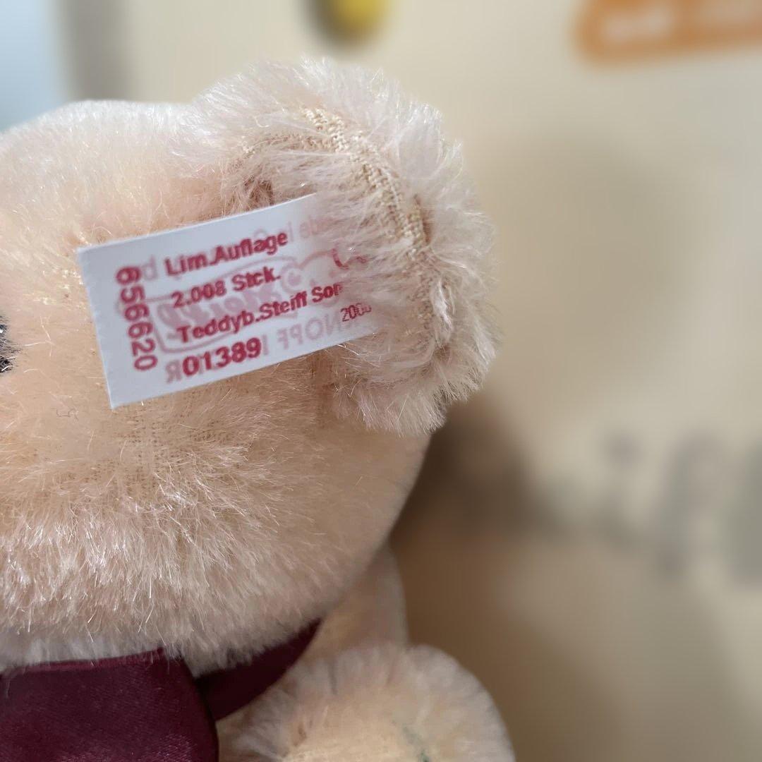 【美品】【希少品】Steiff 花柄刺繍 ぬいぐるみ 約30cm