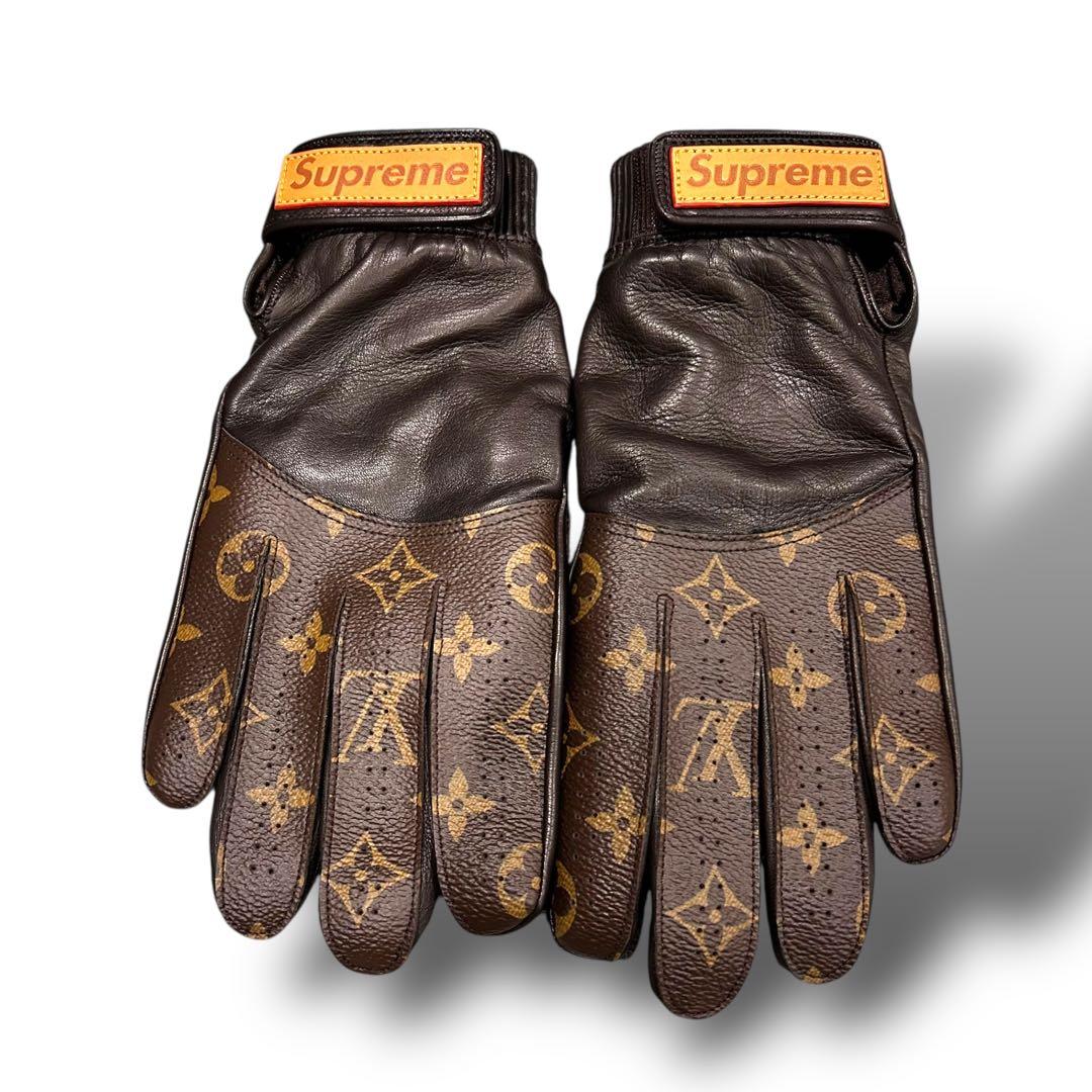 未使用 LOUIS VUITTON ヴィトン シュプリーム グローブ 手袋