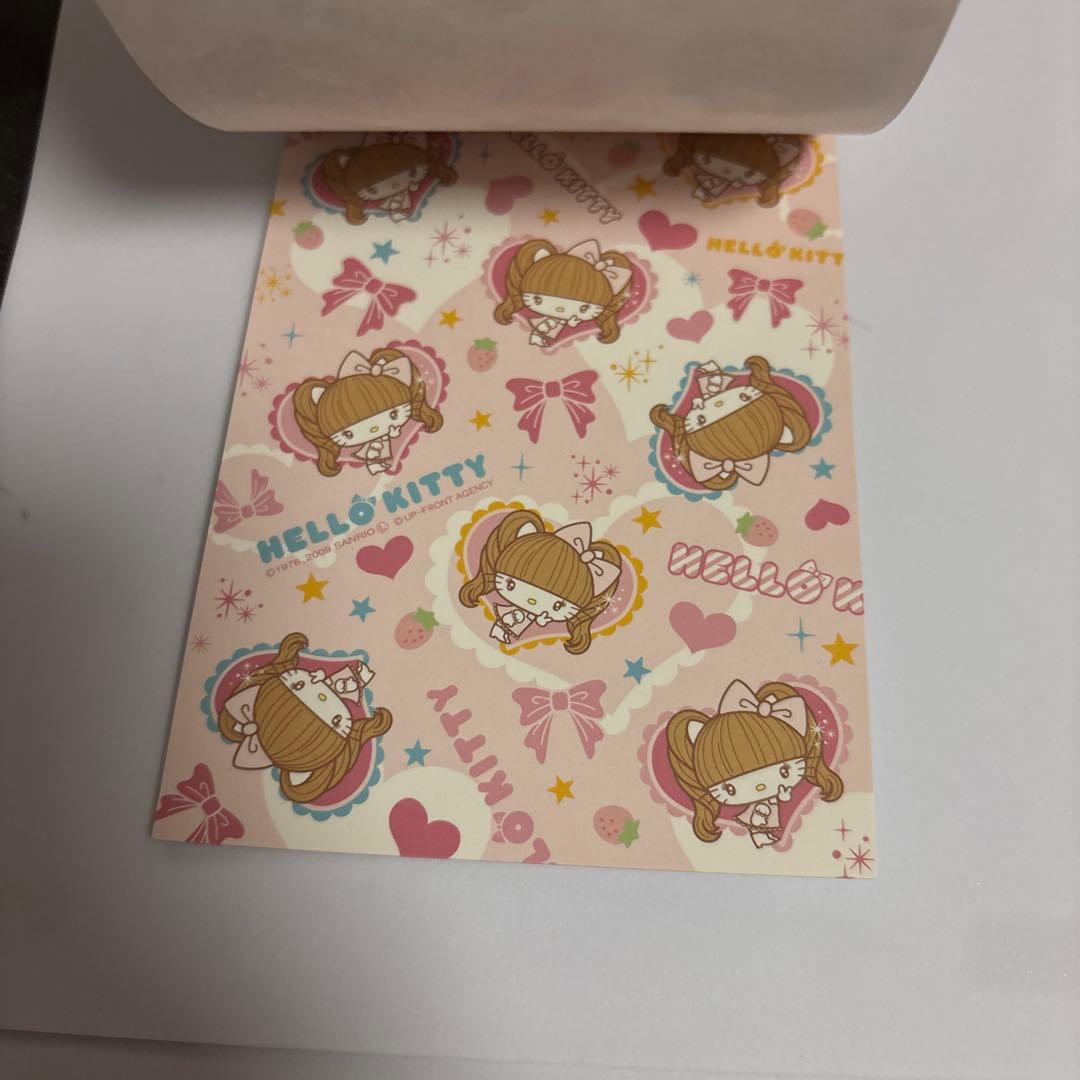 【未使用】　辻希美 ハローキティ コラボメモ 辻ちゃん HELLO KITTY