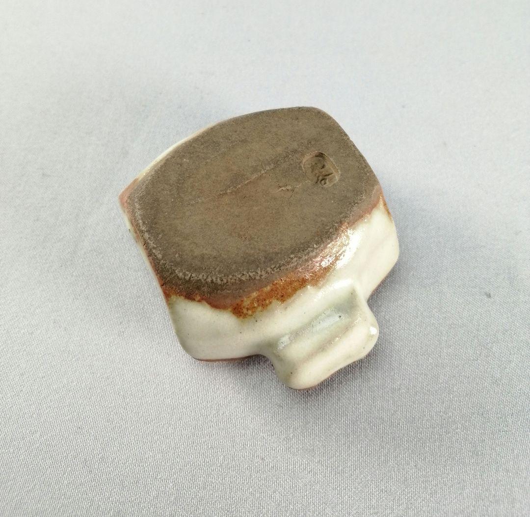 【茶事具】九谷焼青磁槌香合　香合326