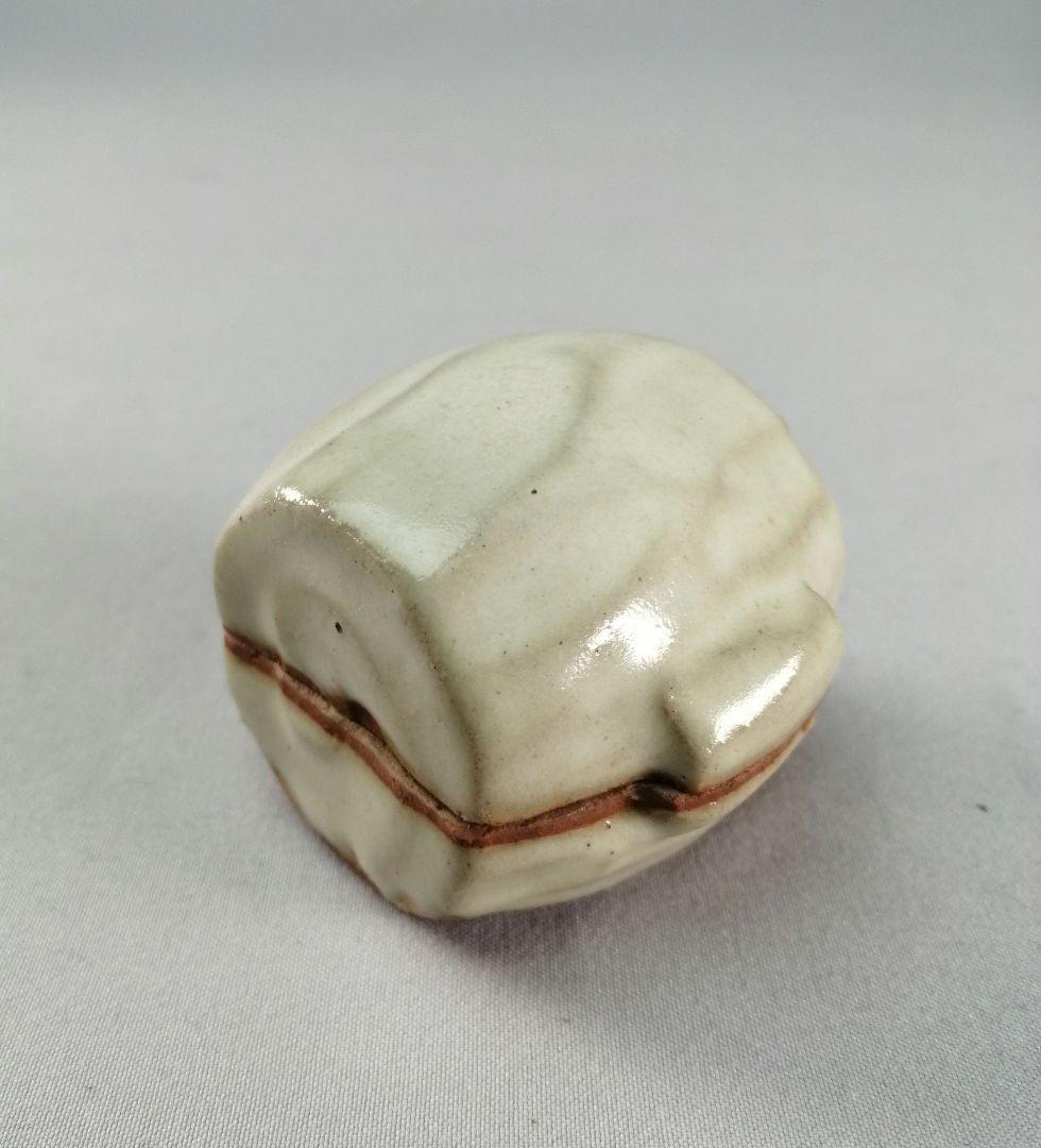 【茶事具】九谷焼青磁槌香合　香合326